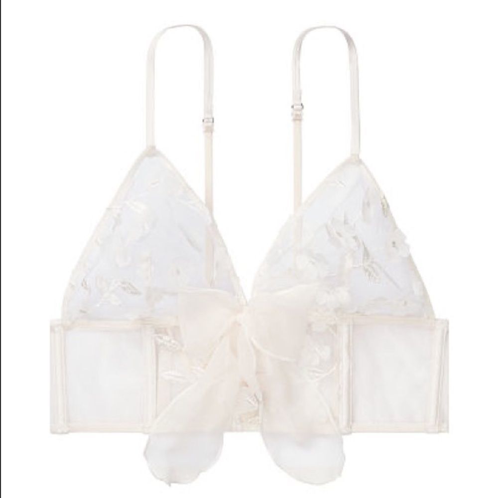 Dream Angels Unlined Long Line Triangle Bra - Picture 4 of 4